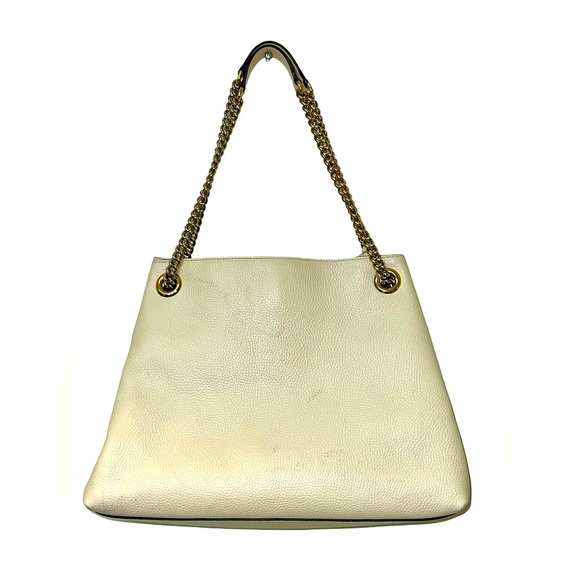 GUCCI MEDIUM SOHO CHAIN SHOULDER BAG IN LIGHT IVORY - Picture 3 of 12